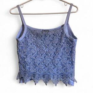 Vintage 90s Periwinkle Lace Cami